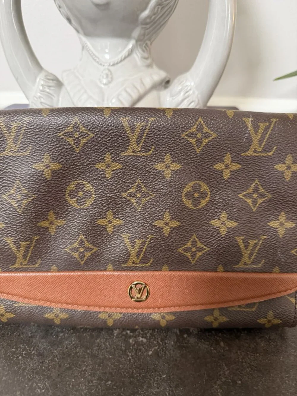 Louis Vuitton Bordeaux Clutch Bag Monogram Leather